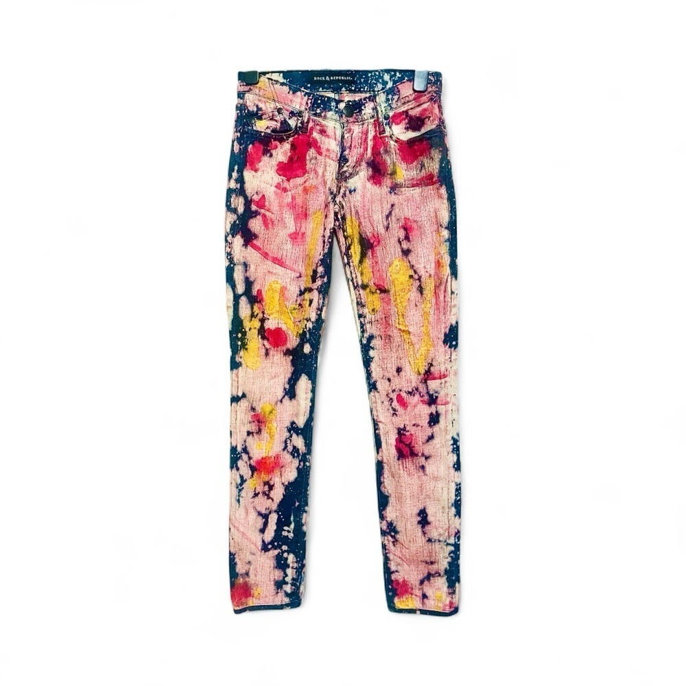Rock & Republic Colorful Denim Jeans with Logo Button 24